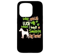 Carcasa para iPhone 15 Pro I Have A Smooth Fox Terrier Dog Lucky Funny St Patricks Day