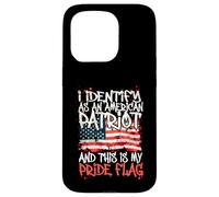 Carcasa para iPhone 15 Pro I Identify As An American Patriot This Is My Pride Flag