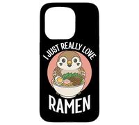 Carcasa para iPhone 15 Pro I Just Really Love Ramen Sparrow Noodles Bowl Cup Sopa Japón