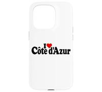 Carcasa para iPhone 15 Pro I Love Heart Cote D'AZUR LA Riviera Francesa Niza MÓNACO