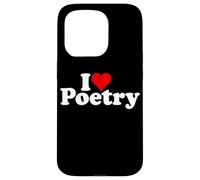 Carcasa para iPhone 15 Pro I Love Heart POESÍA POEMAS POETAS
