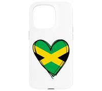 Carcasa para iPhone 15 Pro I Love Jamaica Flag Heart se enorgullece de ser Papa Mama Boy jamaiquino