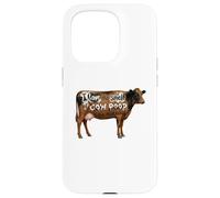 Carcasa para iPhone 15 Pro I Love Morning Cow Poop Smell Funny Farmer Rancher Cow Lover