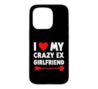 Carcasa para iPhone 15 Pro I Love My Crazy Ex Girlfriend - Día de San Valentín Divertido