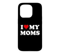 Carcasa para iPhone 15 Pro I Love My Moms Gay Pride Two Moms Are Better Than One Mother