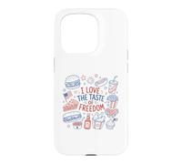Carcasa para iPhone 15 Pro I Love The Taste of Freedom Vintage American Foods Gráfico