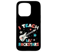 Carcasa para iPhone 15 Pro I Teach Lil' Rockstars, Profesor de música Rock, Banda de Guitarra
