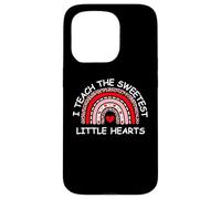 Carcasa para iPhone 15 Pro I Teach The Sweetest Hearts Rainbow Teacher Valentine's Day