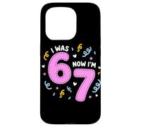 Carcasa para iPhone 15 Pro I Was 6 Now I'm 7 Funny 7th Birthday Girl Party