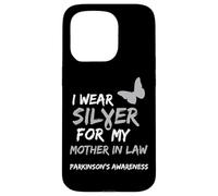 Carcasa para iPhone 15 Pro I Wear Silver FOR MY Mother IN Law Parkinson's Awareness