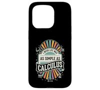 Carcasa para iPhone 15 Pro I Wish Life Was As Simple As Calculus Badge Fun