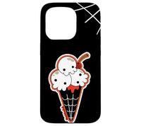Carcasa para iPhone 15 Pro Ice Cream Skull Spoopy Yami Kawaii Halloween Design, Spooky