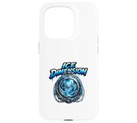 Carcasa para iPhone 15 Pro Ice Dimension Frozen World Clock Fantasía Escena