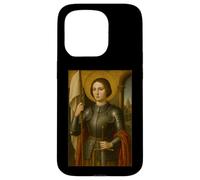 Carcasa para iPhone 15 Pro Icono católico de Santa Juana de Arco