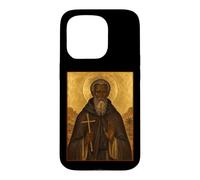 Carcasa para iPhone 15 Pro Icono ortodoxo de San Moisés el Negro
