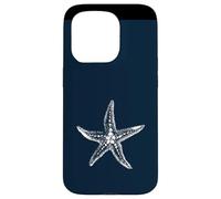 Carcasa para iPhone 15 Pro Ilustración de Buceo de Arrecife Estrella de mar Estrella de mar
