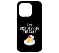 Carcasa para iPhone 15 Pro I'm Just Here For The Cake Funny Wedding Party Costume Cakes
