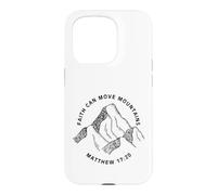 Carcasa para iPhone 15 Pro Impresión Frontal y Trasera La fe Cristiana Puede Mover montañas