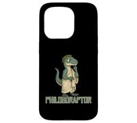 Carcasa para iPhone 15 Pro Impresión humorística de Philosoraptor Logic Thinker Dinosaur Meme
