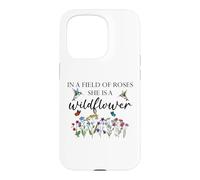 Carcasa para iPhone 15 Pro In a Field of Roses She is a Wildflower Hummingbird Floral