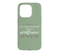 Carcasa para iPhone 15 Pro In a Field of Roses She is a Wildflower Hummingbird Flower