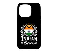 Carcasa para iPhone 15 Pro Indian Queen India Flag Proud Indian Woman