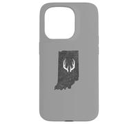 Carcasa para iPhone 15 Pro Indiana IN Deer Hunting Shed Antlers Design