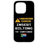 Carcasa para iPhone 15 Pro Insert Biltong Retro Funny Error South Africa Braai Dad Joke