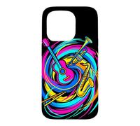 Carcasa para iPhone 15 Pro Instrumentos Musicales Flautista Retro
