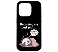Carcasa para iPhone 15 Pro Introvertido Divertido convirtiéndose en mi Mejor yo Pero Primero una Siesta