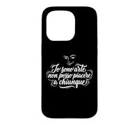 Carcasa para iPhone 15 Pro Io Sono Arte Non POSSO Piacere A Chiunque Frase Ironica