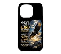 Carcasa para iPhone 15 Pro Isaiah 40:31 Wait on The Lord, Renew Strength Eagle