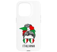 Carcasa para iPhone 15 Pro Italian Italiana Girl Italian Heritage Italy Flag