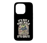 Carcasa para iPhone 15 Pro It's Not A Pimp Walk Its Gout Retro Frog Cane