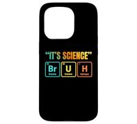 Carcasa para iPhone 15 Pro It's Science Bruh Periodic Table of Elements Funny Meme