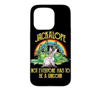 Carcasa para iPhone 15 Pro Jackalope Not Everyone Has To Be A Unicorn Rainbow Camping