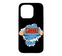 Carcasa para iPhone 15 Pro Jacob Name Superhero Gift for Boys Named Jacob
