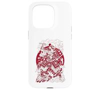 Carcasa para iPhone 15 Pro Japanese Art Cat Ninja Ukiyo-e Anime Style Samurai Cat