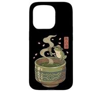 Carcasa para iPhone 15 Pro Japanese Frog Matcha Tea Time Té Verde Ukiyo-e Cottagecore