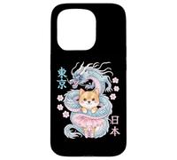 Carcasa para iPhone 15 Pro Japonés Dragon Kawaii Ballet Ballerina Lindo Anime Amante