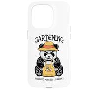 Carcasa para iPhone 15 Pro Jardinería Porque el Asesinato está Mal Amante de Las Plantas Panda Malvado