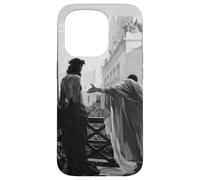 Carcasa para iPhone 15 Pro Jesucristo Arrestado Poncio Pilato Pintura Bíblica Negro