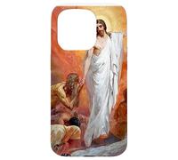 Carcasa para iPhone 15 Pro Jesucristo predicando a los Espíritus en el Infierno de la cárcel