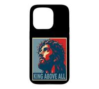 Carcasa para iPhone 15 Pro Jesucristo Rey sobre Toda Fe Cristiana
