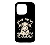 Carcasa para iPhone 15 Pro Jesus Loves Me Even When I'm Moody