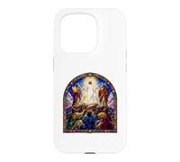 Carcasa para iPhone 15 Pro Jesús Transfiguración Catedral Sagrada Icono Arte