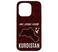 Carcasa para iPhone 15 Pro Jin Jiyan Azadî, Kurdistán Nowruz, Rojava, Amo Kurdistán