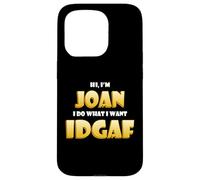 Carcasa para iPhone 15 Pro Joan Joke Idgaf Meme Funny Halloween Girl Costume For Joan