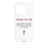 Carcasa para iPhone 15 Pro John 3:16 - Korean Christian Evangelism Gospel Bible Verse