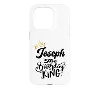 Carcasa para iPhone 15 Pro Joseph The Birthday King Happy Birthday Shirt Hombres Niños Adolescentes